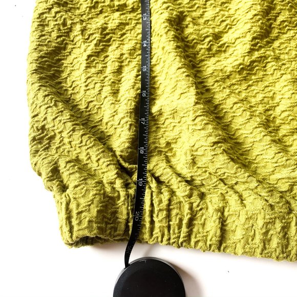 NWT anthropologie sidonie v-neck top green medium - Picture 7 of 9